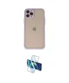 ieg™ iPhone 11 Pro Kılıf Ahenk Çizgi Serisi - Siyah 3D Antistatik Cam Ekran Koruyucu