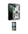 ieg™ iPhone 11 Pro Kılıf Ahenk Klasik Koleksiyonu - Siyah 34D Hayalet Izgaralı Cam