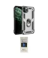 ieg™ iPhone 11 Pro Kılıf Ahenk Klasik Koleksiyonu - Siyah 5D Hayalet Cam Ekran Koruyucu