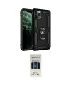 ieg™ iPhone 11 Pro Kılıf Ahenk Klasik Koleksiyonu - Siyah 5D Hayalet Cam Ekran Koruyucu