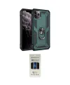 ieg™ iPhone 11 Pro Kılıf Ahenk Klasik Koleksiyonu - Siyah 5D Hayalet Cam Ekran Koruyucu