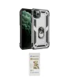 ieg™ iPhone 11 Pro Kılıf Ahenk Klasik Koleksiyonu - Siyah Mat Seramik Nano Ekran Koruyucu
