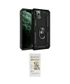 ieg™ iPhone 11 Pro Kılıf Ahenk Klasik Koleksiyonu - Siyah Mat Seramik Nano Ekran Koruyucu
