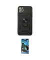ieg™ iPhone 11 Pro Kılıf Ahenk Klasik - Siyah 34D Izgaralı Cam