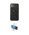 ieg™ iPhone 11 Pro Kılıf Ahenk Klasik - Siyah 3D Antistatik Cam Ekran Koruyucu