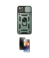 ieg™ iPhone 11 Pro Kılıf Ahenk Klasik - Siyah 3D Antistatik Mat Seramik Nano Ekran Koruyucu