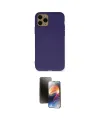 ieg™ iPhone 11 Pro Kılıf Ahenk Serisi - Siyah 3D Antistatik Mat Seramik Nano Ekran Koruyucu