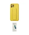 ieg™ iPhone 11 Pro Kılıf Akış Doku - Şeffaf Pasifik Cam Ekran Koruyucu