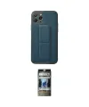 ieg™ iPhone 11 Pro Kılıf Akış Doku - Siyah 34D Hayalet Izgaralı Cam