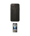 ieg™ iPhone 11 Pro Kılıf Akış Doku - Siyah 34D Hayalet Izgaralı Cam