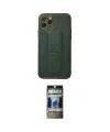 ieg™ iPhone 11 Pro Kılıf Akış Doku - Siyah 34D Hayalet Izgaralı Cam