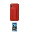 ieg™ iPhone 11 Pro Kılıf Akış Doku - Siyah 34D Izgaralı Cam
