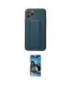ieg™ iPhone 11 Pro Kılıf Akış Doku - Siyah 34D Izgaralı Cam