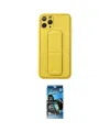 ieg™ iPhone 11 Pro Kılıf Akış Doku - Siyah 34D Izgaralı Cam
