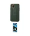 ieg™ iPhone 11 Pro Kılıf Akış Doku - Siyah 34D Izgaralı Cam