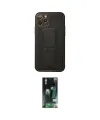 ieg™ iPhone 11 Pro Kılıf Akış Doku - Siyah 360 Mat Full Body Arka Koruyucu