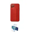 ieg™ iPhone 11 Pro Kılıf Akış Doku - Siyah 3D Antistatik Cam Ekran Koruyucu
