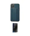 ieg™ iPhone 11 Pro Kılıf Akış Doku - Siyah 3D Antistatik Hayalet Cam Ekran Koruyucu