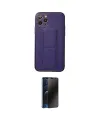 ieg™ iPhone 11 Pro Kılıf Akış Doku - Siyah 3D Antistatik Hayalet Cam Ekran Koruyucu