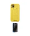 ieg™ iPhone 11 Pro Kılıf Akış Doku - Siyah 3D Antistatik Hayalet Cam Ekran Koruyucu