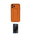 ieg™ iPhone 11 Pro Kılıf Akış Doku - Siyah 3D Antistatik Hayalet Cam Ekran Koruyucu