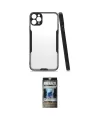 ieg™ iPhone 11 Pro Kılıf Atlas Asil Serisi - Siyah 34D Hayalet Izgaralı Cam