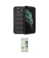 ieg™ iPhone 11 Pro Kılıf Atlas Koleksiyonu - Siyah 20D Premium Cam Ekran Koruyucu