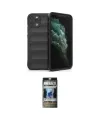 ieg™ iPhone 11 Pro Kılıf Atlas Koleksiyonu - Siyah 34D Hayalet Izgaralı Cam