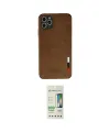 ieg™ iPhone 11 Pro Kılıf Doruk Asil Koleksiyonu - Siyah 20D Premium Cam Ekran Koruyucu