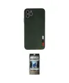 ieg™ iPhone 11 Pro Kılıf Doruk Asil Koleksiyonu - Siyah 34D Hayalet Izgaralı Cam