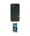 ieg™ iPhone 11 Pro Kılıf Doruk Asil Koleksiyonu - Siyah 34D Izgaralı Cam