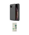 ieg™ iPhone 11 Pro Kılıf Doruk Klasik Özel Seri - Siyah 20D Premium Cam Ekran Koruyucu