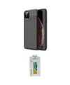 ieg™ iPhone 11 Pro Kılıf Doruk Klasik Özel Seri - Siyah Polymer Nano Ekran Koruyucu