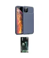 ieg™ iPhone 11 Pro Kılıf Eksen Form Prime - Şeffaf 360 Full Body Arka Koruyucu