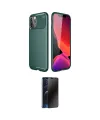 ieg™ iPhone 11 Pro Kılıf Eksen Form Prime - Siyah 3D Antistatik Hayalet Cam Ekran Koruyucu