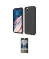ieg™ iPhone 11 Pro Kılıf Kozmos Yansıma Özel Seri - Siyah 34D Hayalet Izgaralı Cam