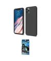 ieg™ iPhone 11 Pro Kılıf Kozmos Yansıma Özel Seri - Siyah 34D Izgaralı Cam