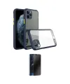 ieg™ iPhone 11 Pro Kılıf Nova Asil Özel Seri - Siyah 3D Antistatik Hayalet Cam Ekran Koruyucu