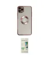 ieg™ iPhone 11 Pro Kılıf Pusula Form - Siyah 20D Premium Cam Ekran Koruyucu