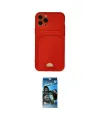 ieg™ iPhone 11 Pro Kılıf Vadi Çizgi Prime - Siyah 34D Izgaralı Cam
