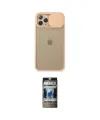 ieg™ iPhone 11 Pro Kılıf Vadi Çizgi - Siyah 34D Hayalet Izgaralı Cam