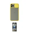 ieg™ iPhone 11 Pro Kılıf Vadi Çizgi - Siyah 34D Hayalet Izgaralı Cam