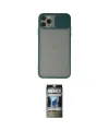 ieg™ iPhone 11 Pro Kılıf Vadi Çizgi - Siyah 34D Hayalet Izgaralı Cam