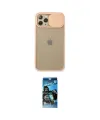 ieg™ iPhone 11 Pro Kılıf Vadi Çizgi - Siyah 34D Izgaralı Cam