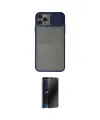 ieg™ iPhone 11 Pro Kılıf Vadi Çizgi - Siyah 3D Antistatik Hayalet Cam Ekran Koruyucu