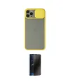 ieg™ iPhone 11 Pro Kılıf Vadi Çizgi - Siyah 3D Antistatik Hayalet Cam Ekran Koruyucu