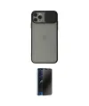 ieg™ iPhone 11 Pro Kılıf Vadi Çizgi - Siyah 3D Antistatik Hayalet Cam Ekran Koruyucu
