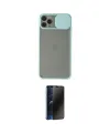 ieg™ iPhone 11 Pro Kılıf Vadi Çizgi - Siyah 3D Antistatik Hayalet Cam Ekran Koruyucu