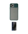ieg™ iPhone 11 Pro Kılıf Vadi Çizgi - Siyah 3D Antistatik Hayalet Cam Ekran Koruyucu