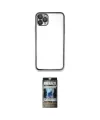 ieg™ iPhone 11 Pro Kılıf Vadi Minimal - Siyah 34D Hayalet Izgaralı Cam